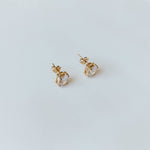 Olivia Oval Cubic Zirconia Stud Earrings 18K Gold Filled - Kate Gates Jewelry