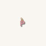 Pink Initial Necklace