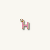 Pink Initial Necklace