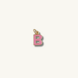 Pink Initial Necklace