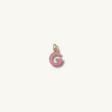 Pink Initial Necklace