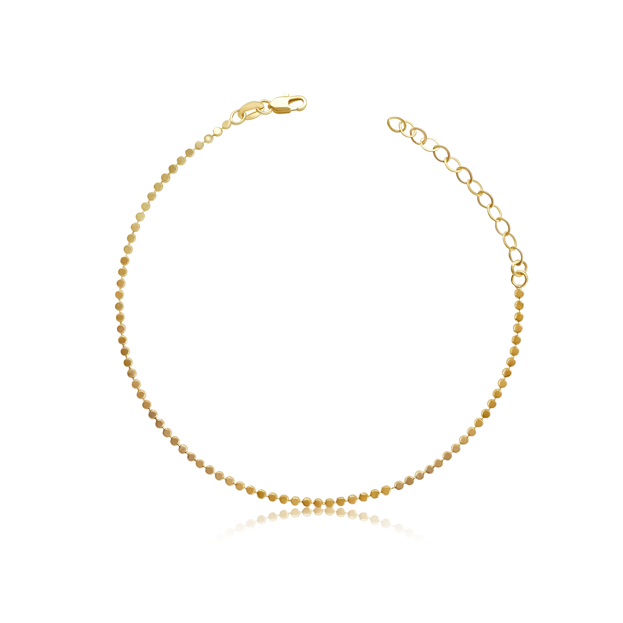 18k gold anklet