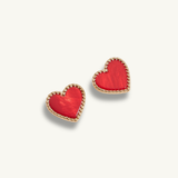 Red Heart Studs