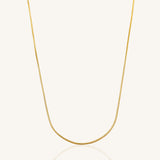 Simple Gold Snake Necklace