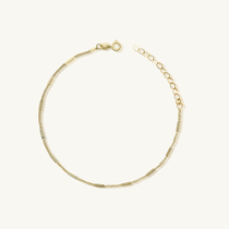 dainty gold ankle bracelet