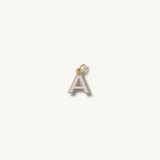 White Initial Necklace