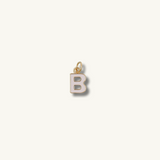 White Initial Necklace