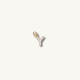 White Initial Necklace