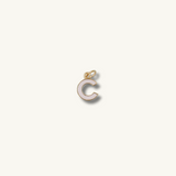 White Initial Necklace