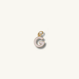White Initial Necklace