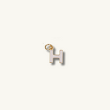 White Initial Necklace