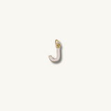 White Initial Necklace