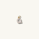 White Initial Necklace