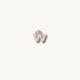 White Initial Necklace