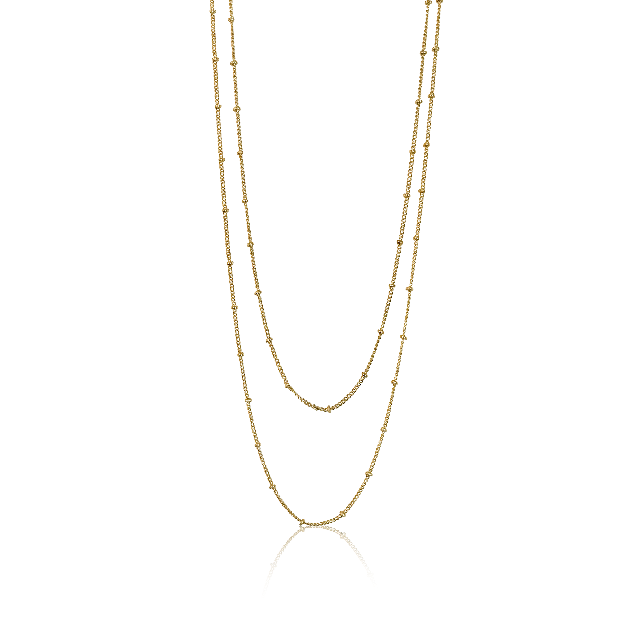 gold satellite necklace