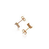 Britt 18K Gold Filled Baguette Cubic Zirconia Earrings - Kate Gates Jewelry